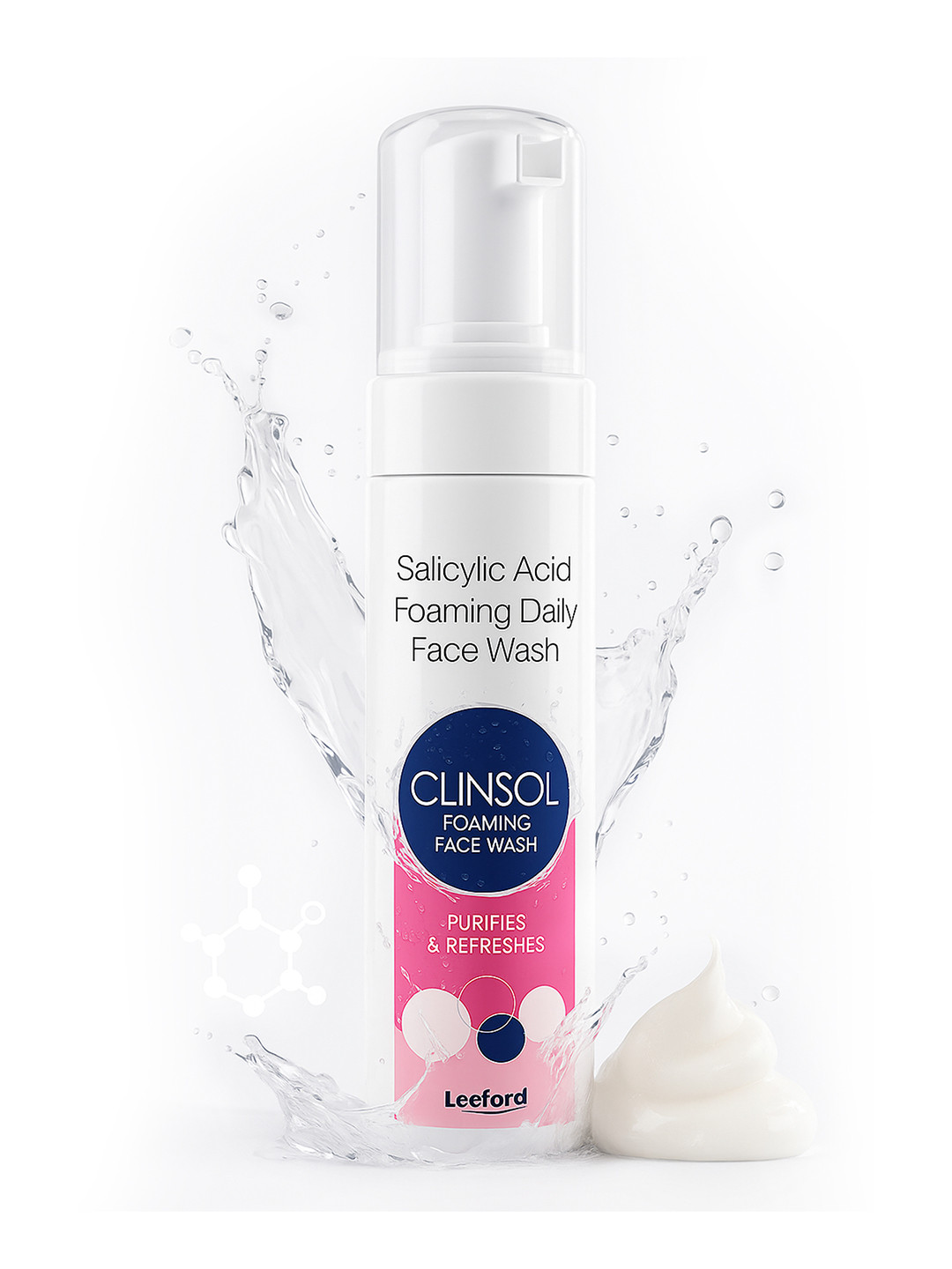 Leeford Clinsol Foaming Face Wash -60 ml