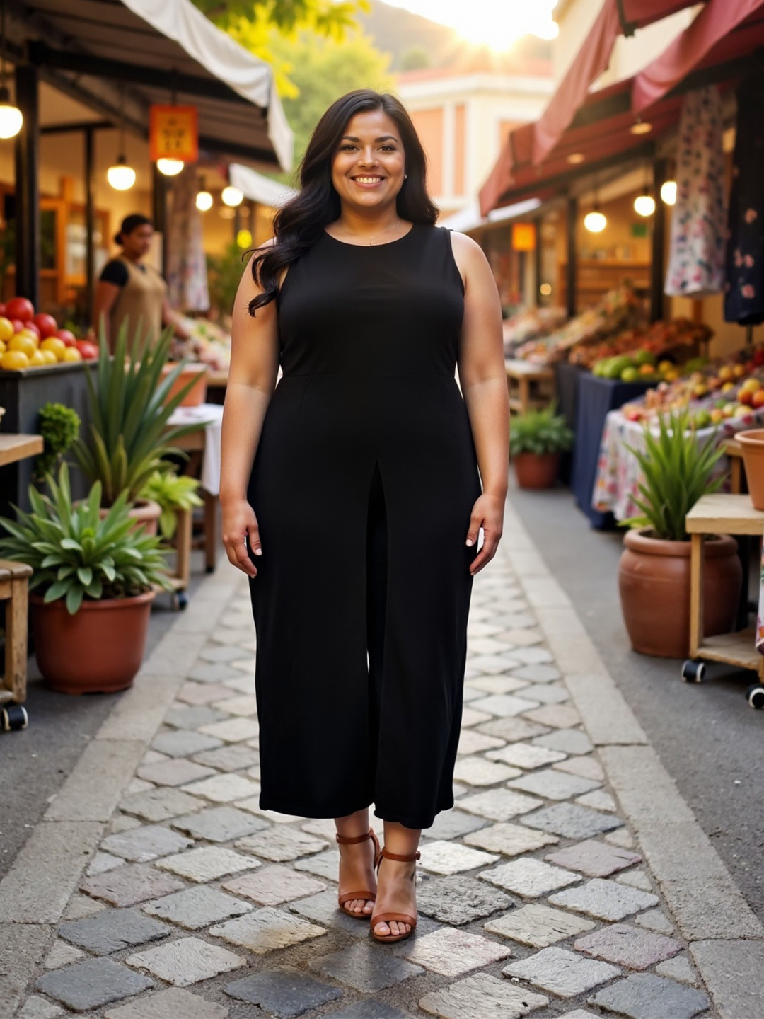 Berrylush Curve Basic Jumpsuit