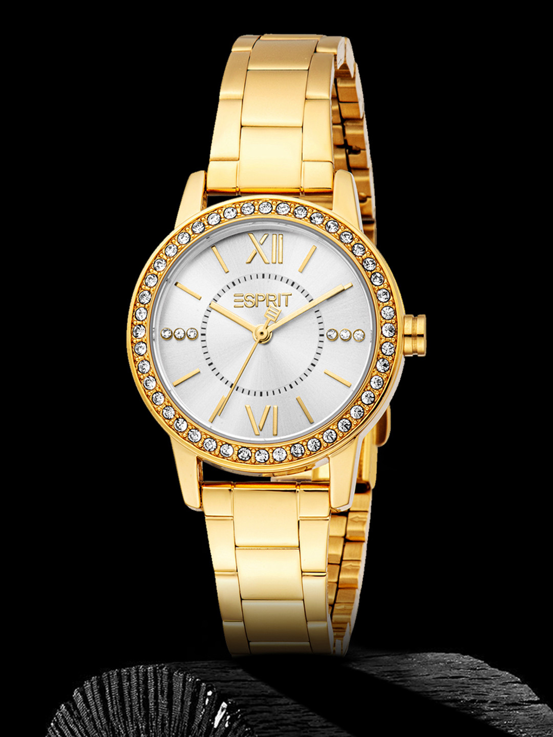 ESPRIT Daisy Women Embellished Dial & Stainless Steel Straps Analogue Watch ES1L459M0025