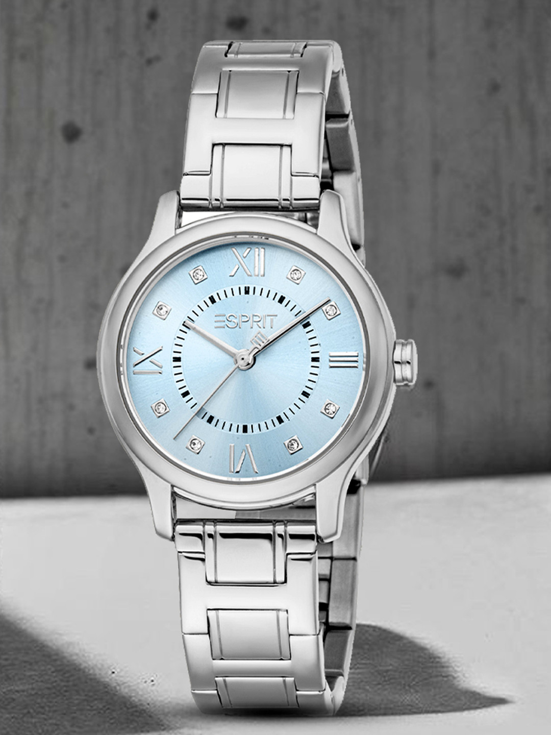ESPRIT Women Embellished Dial & Stainless Steel Straps Analogue Watch ES1L456M0015