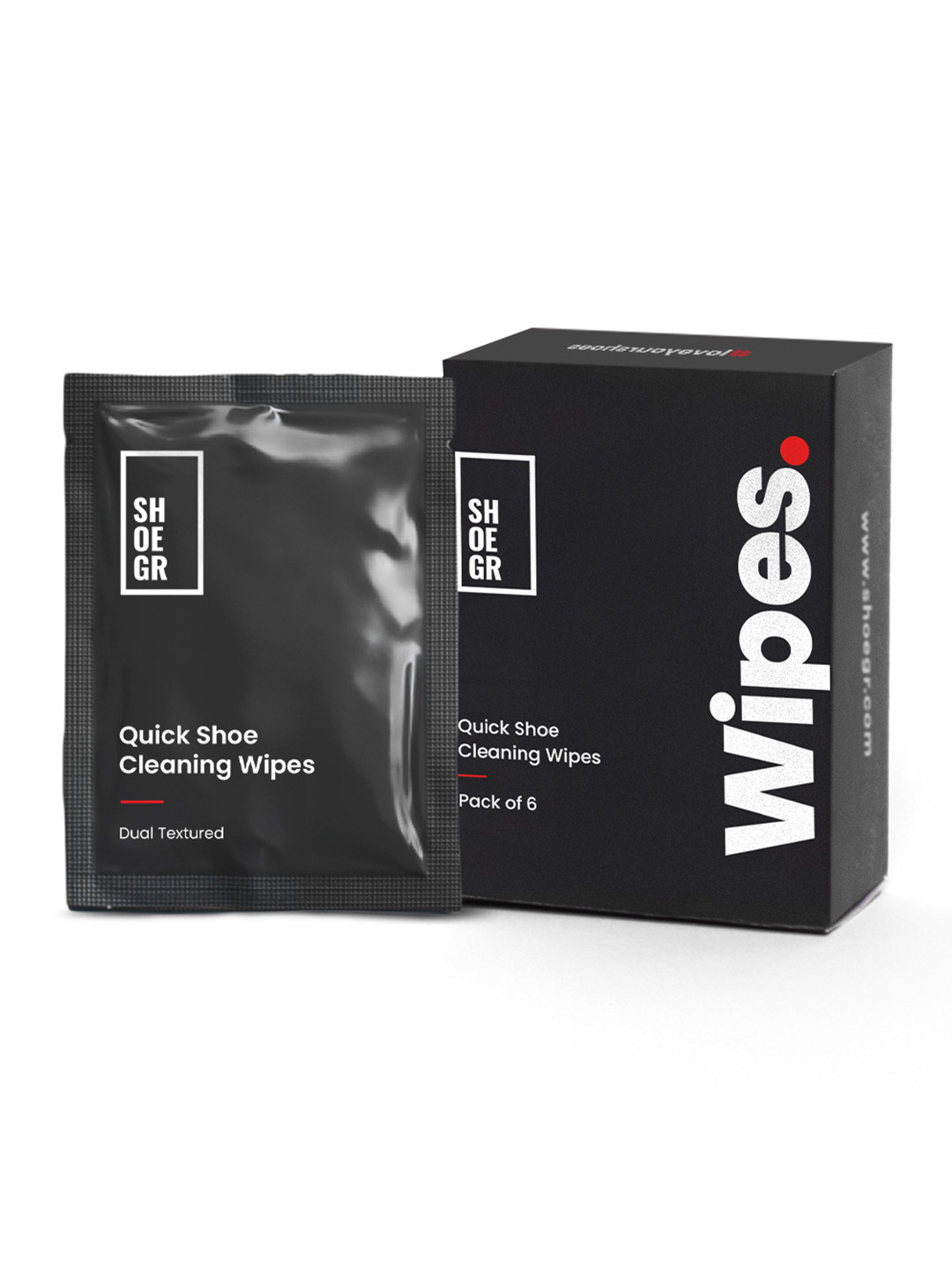 SHOEGR Unisex Pack of 6 Disposable Shoe Cleaning Wipes