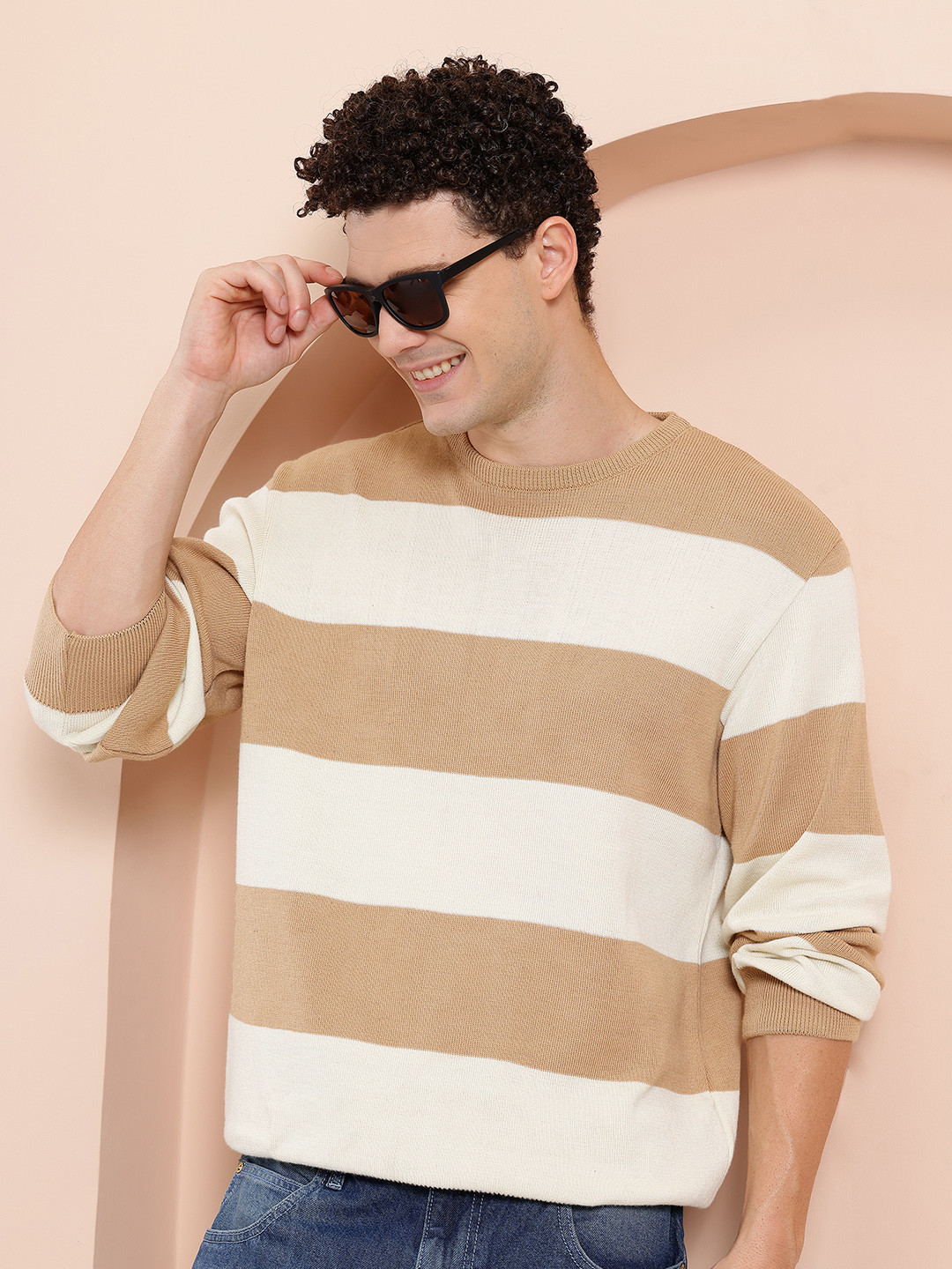 Mast & Harbour Relaxed Striped Pullover