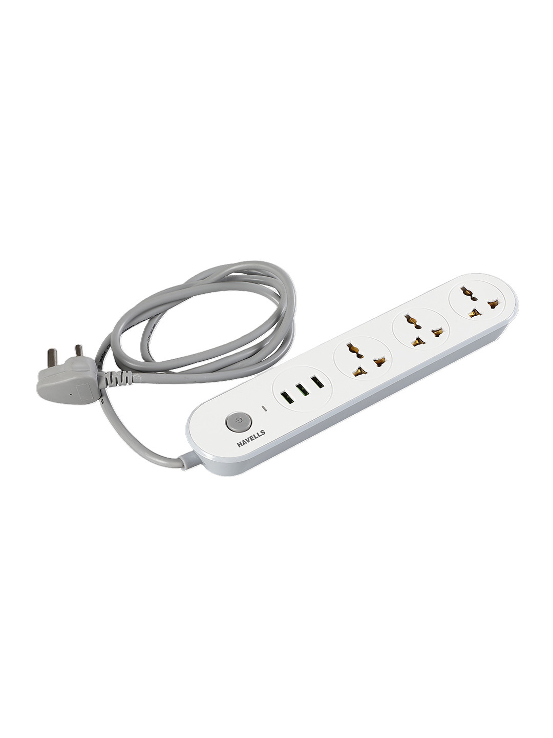 Havells USB Star - 3 Sockets And 3 USB Ports 240V-6A Extension Board - 1.5m