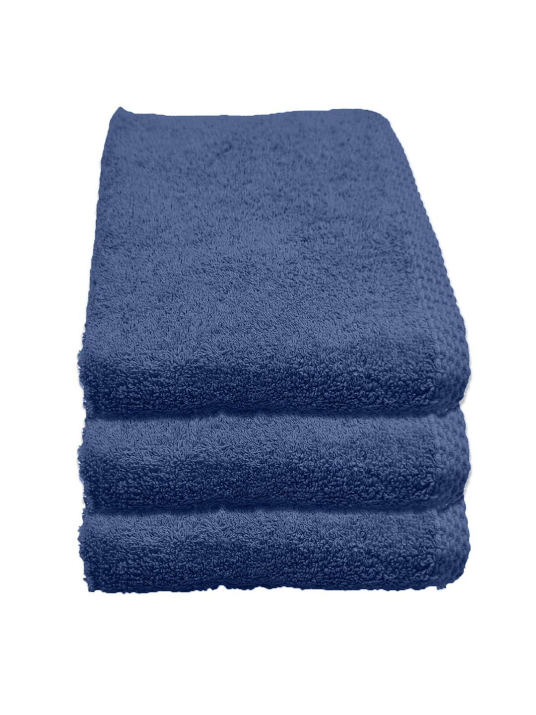 Status Blue Set of 3 Pure Cotton Hand Towels