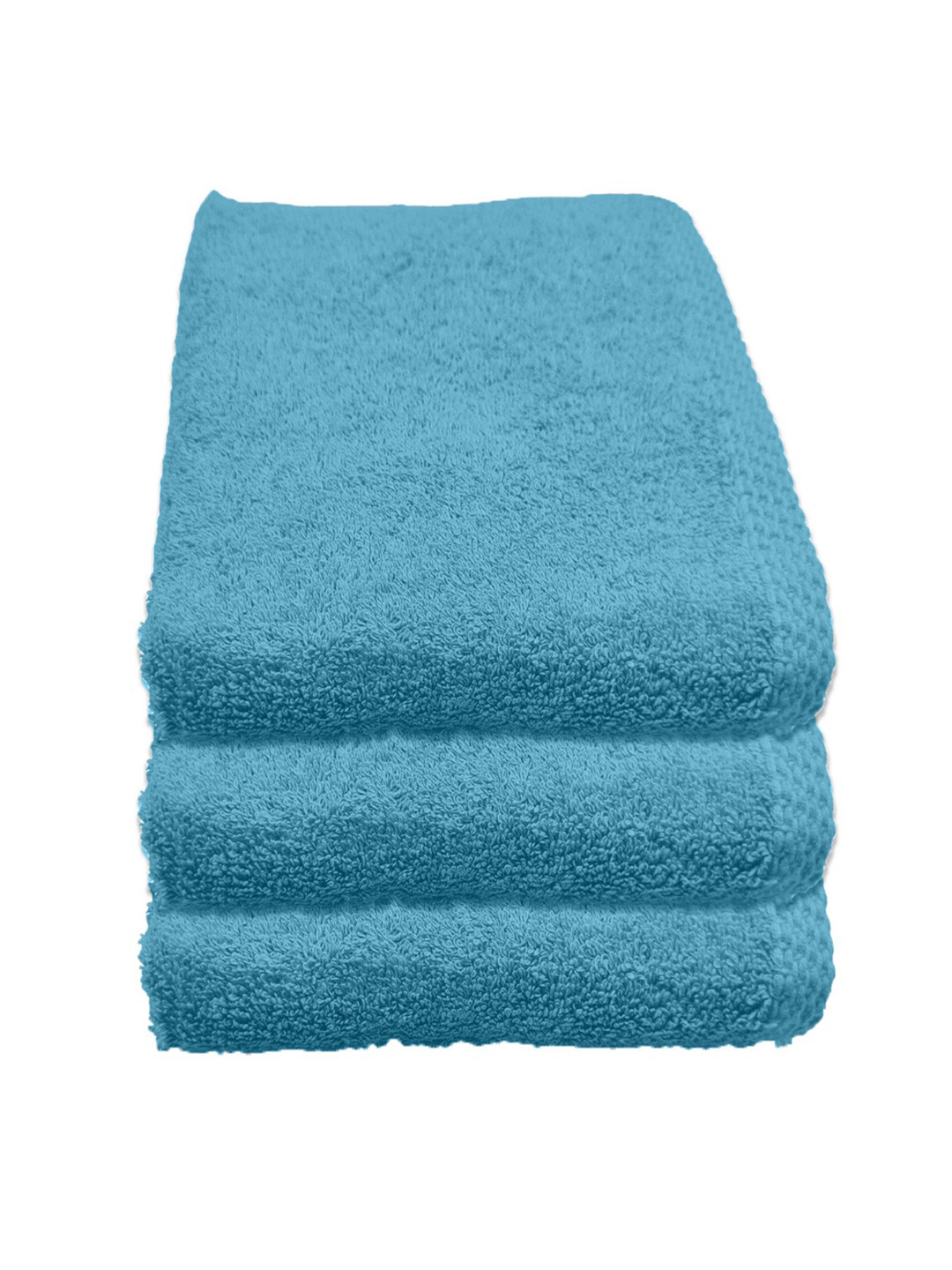 Status Sky Blue Set of 3 Pure Cotton Hand Towels
