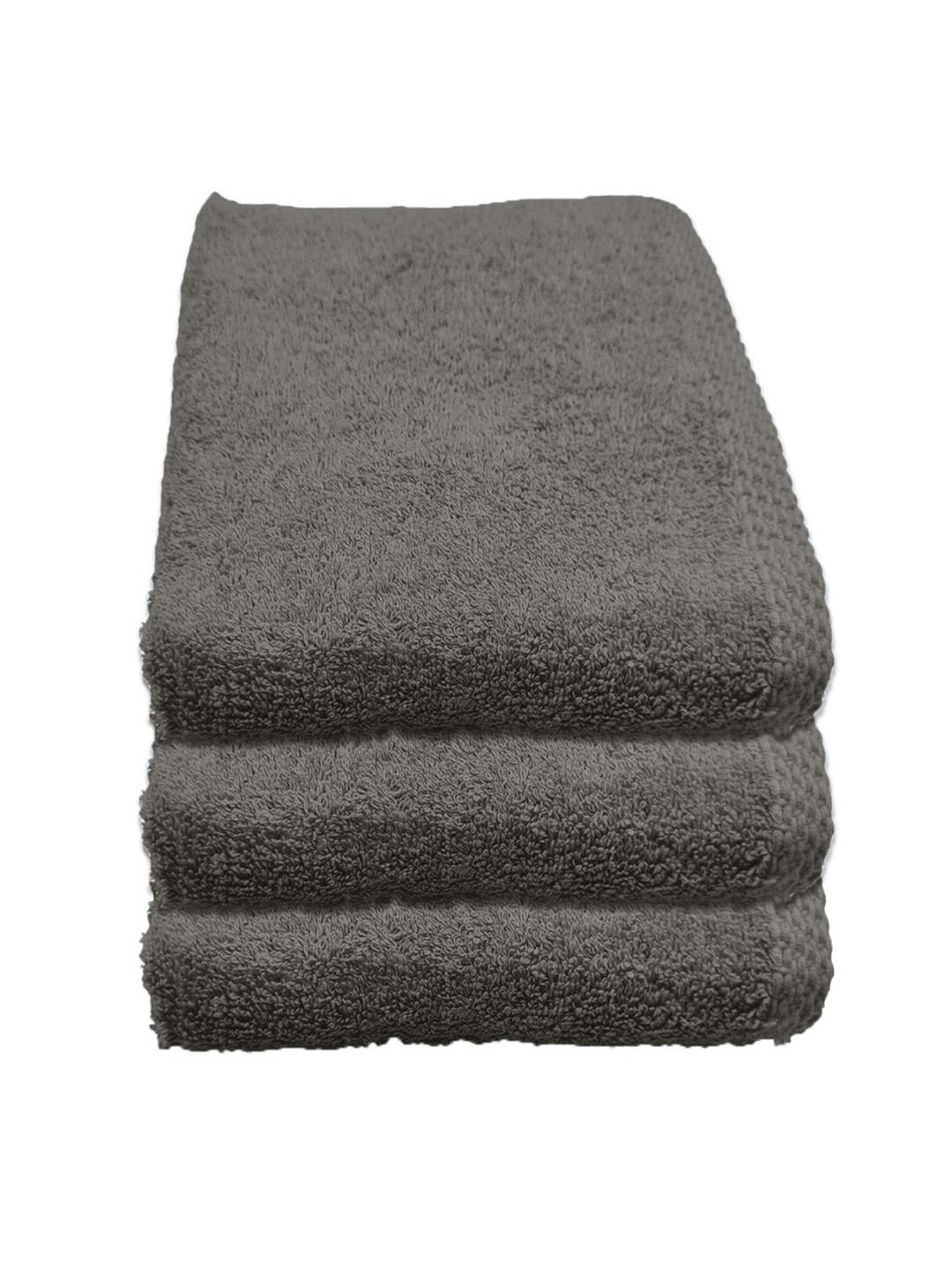 Status Grey Set of 3 Pure Cotton Hand Towels