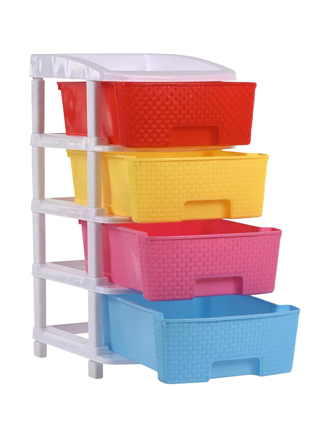 Aura Storage Rack 4-Layer & 73 Ltr Modular Kitchen Cabinet & Toy Organisers