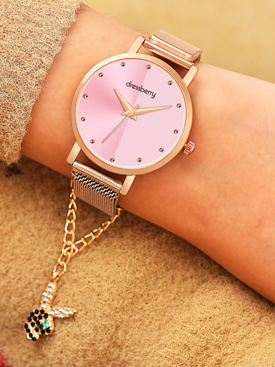 Dressberry Women Watches With Charm Gift Set DBSet25 Set Set-05