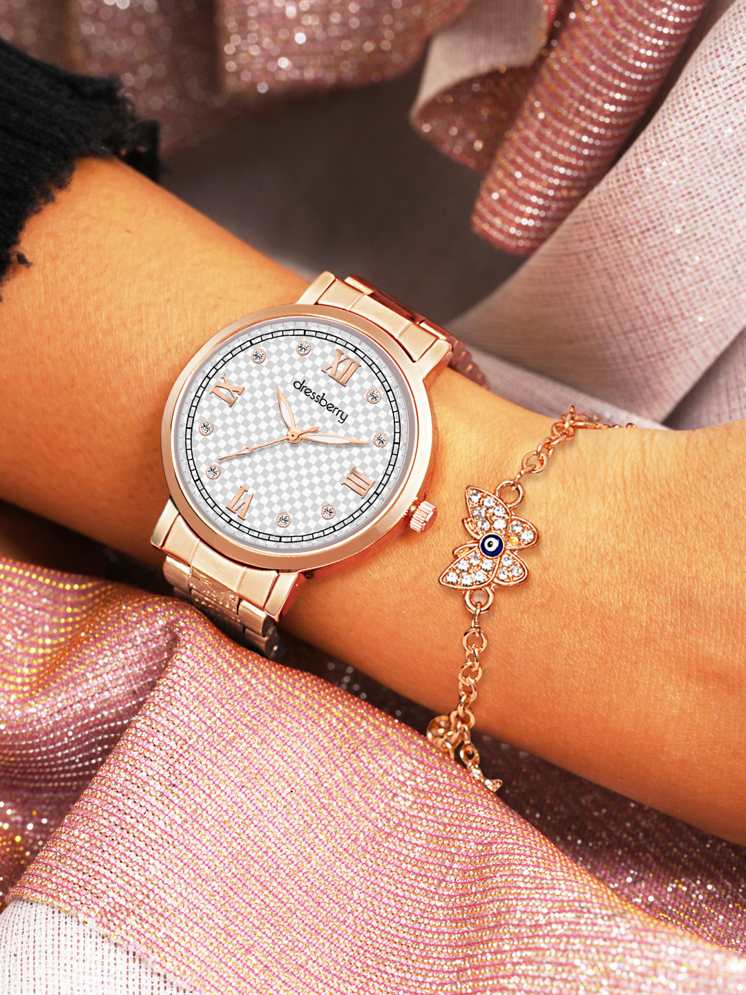 Dressberry Women Pack of 2 Watches Gift Set DBSet25 Set Set-40