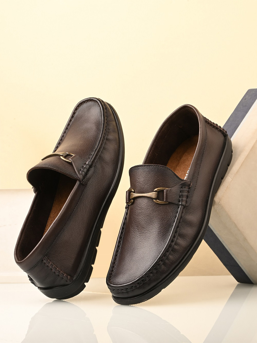 Overdrive Men Leather Penny Loafers