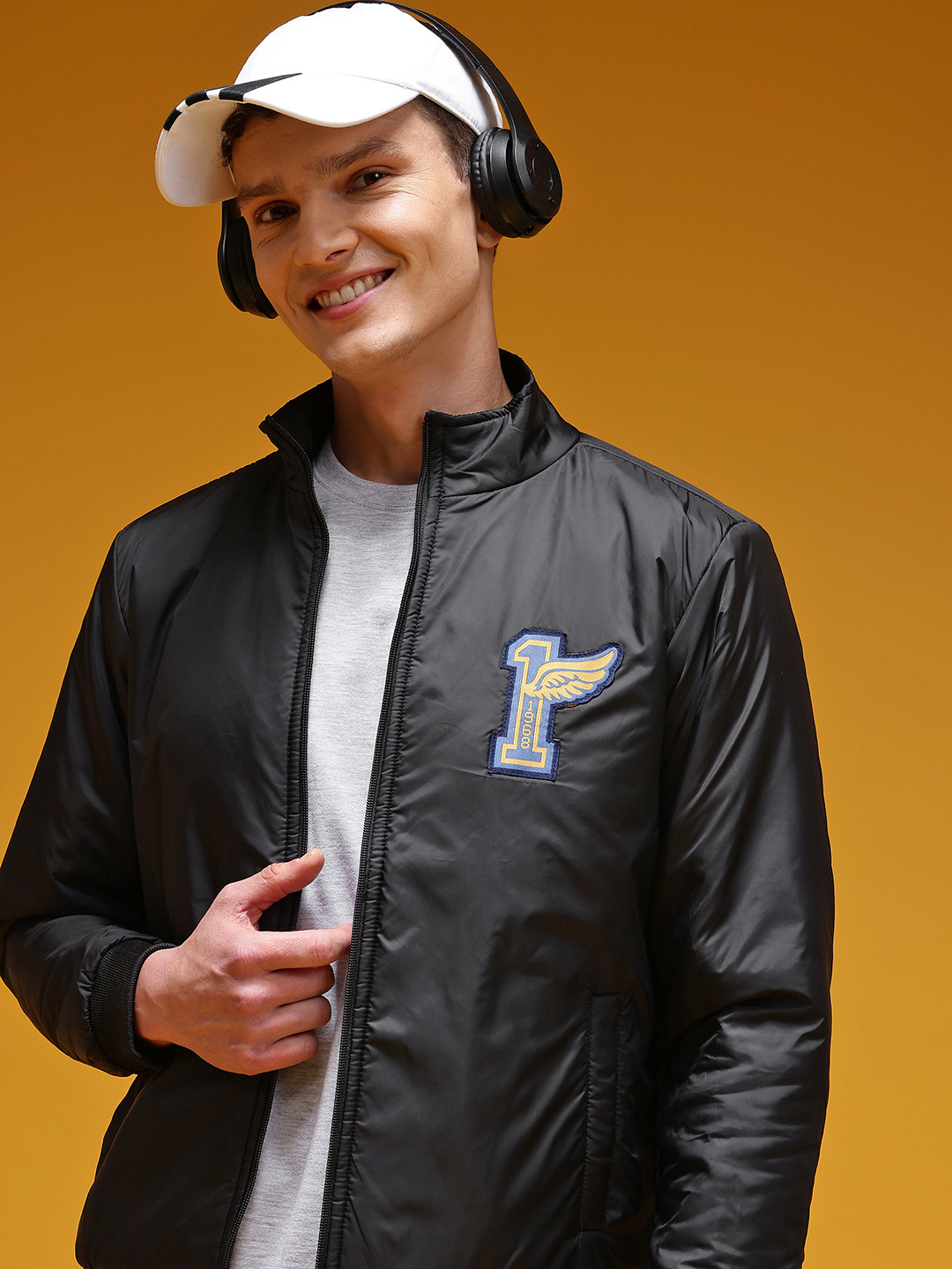 HERE&NOW Applique Bomber Jacket