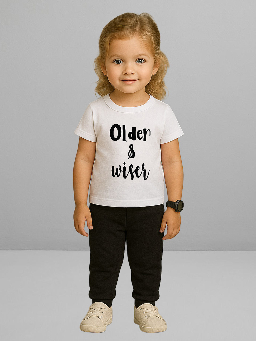 YK X First Laugh Boys Typography Printed Round Neck Cotton T-shirt