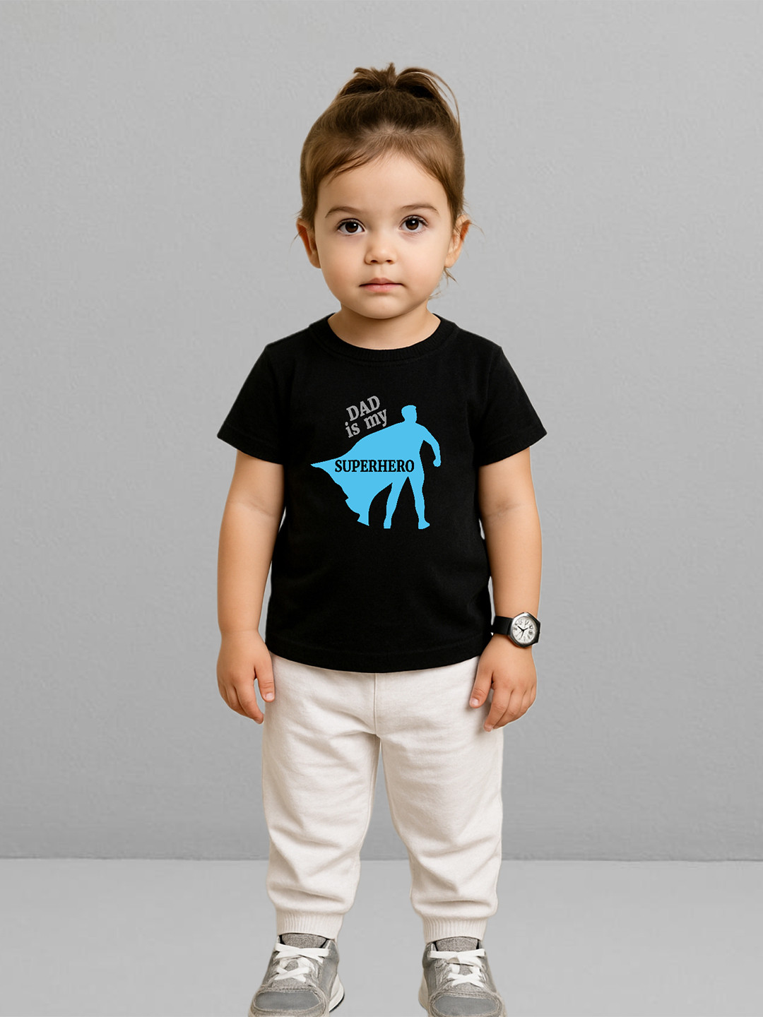YK X First Laugh Boys Graphic Printed Round Neck Cotton T-shirt