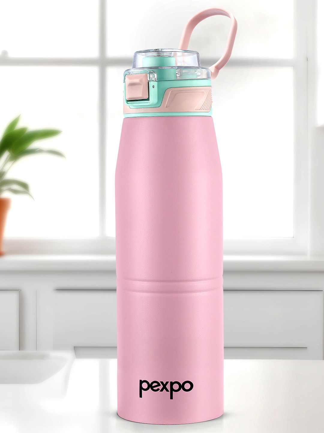 Pexpo ATLAS Pink Stainless Steel Single Wall Vacuum Flask - 940ml