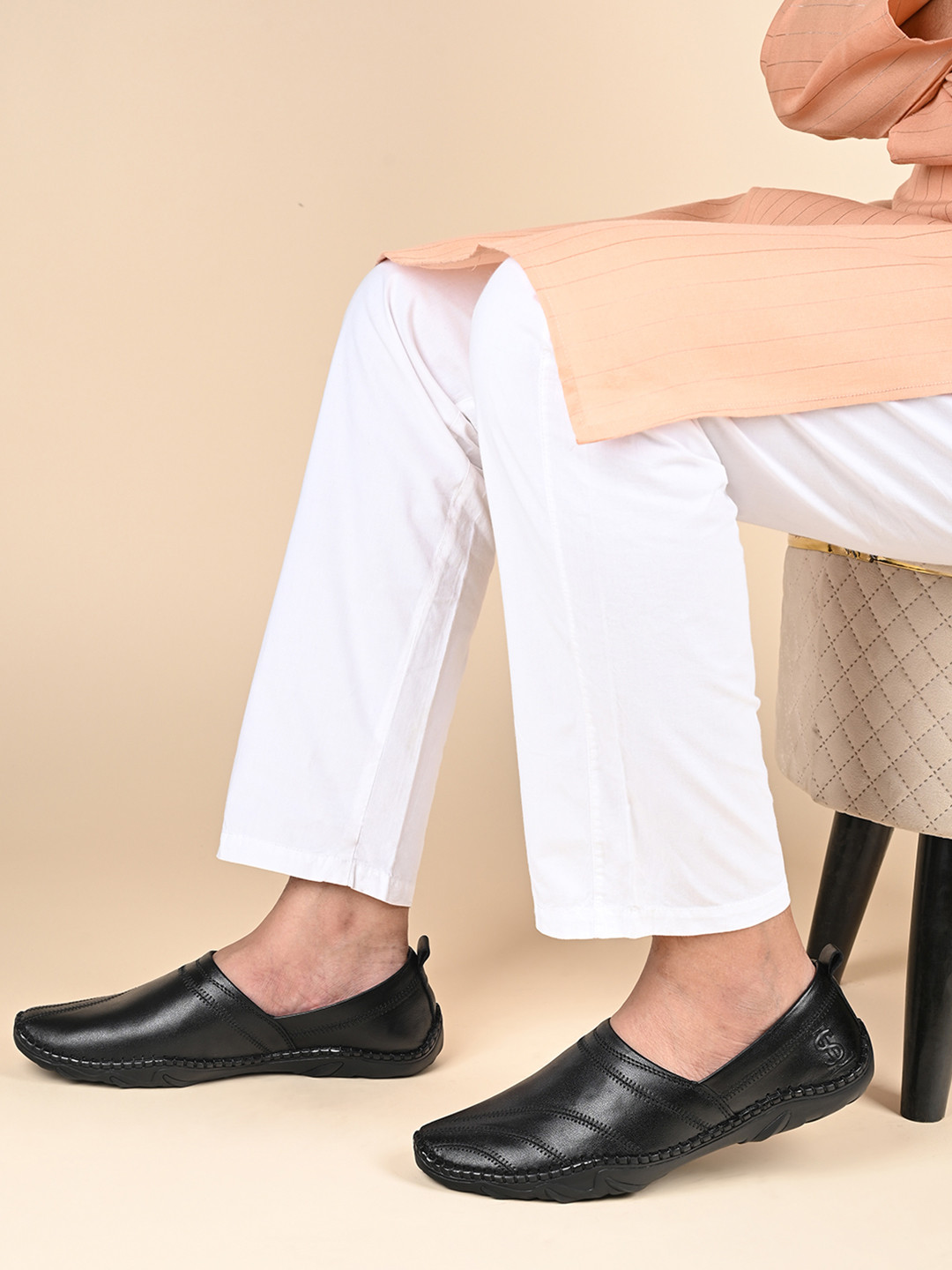 LOUIS STITCH Men Genuine Leather Ultra Lightweight Nagra Mojaris