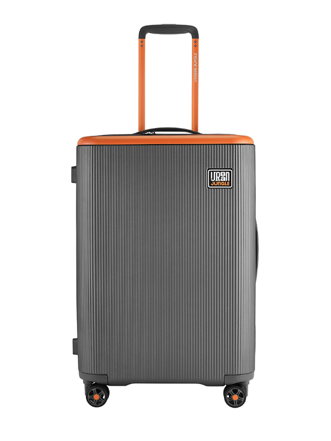 Urban Jungle By Safari Grey Light Weight Hardside Trolley Medium Polycarboante Suitcase