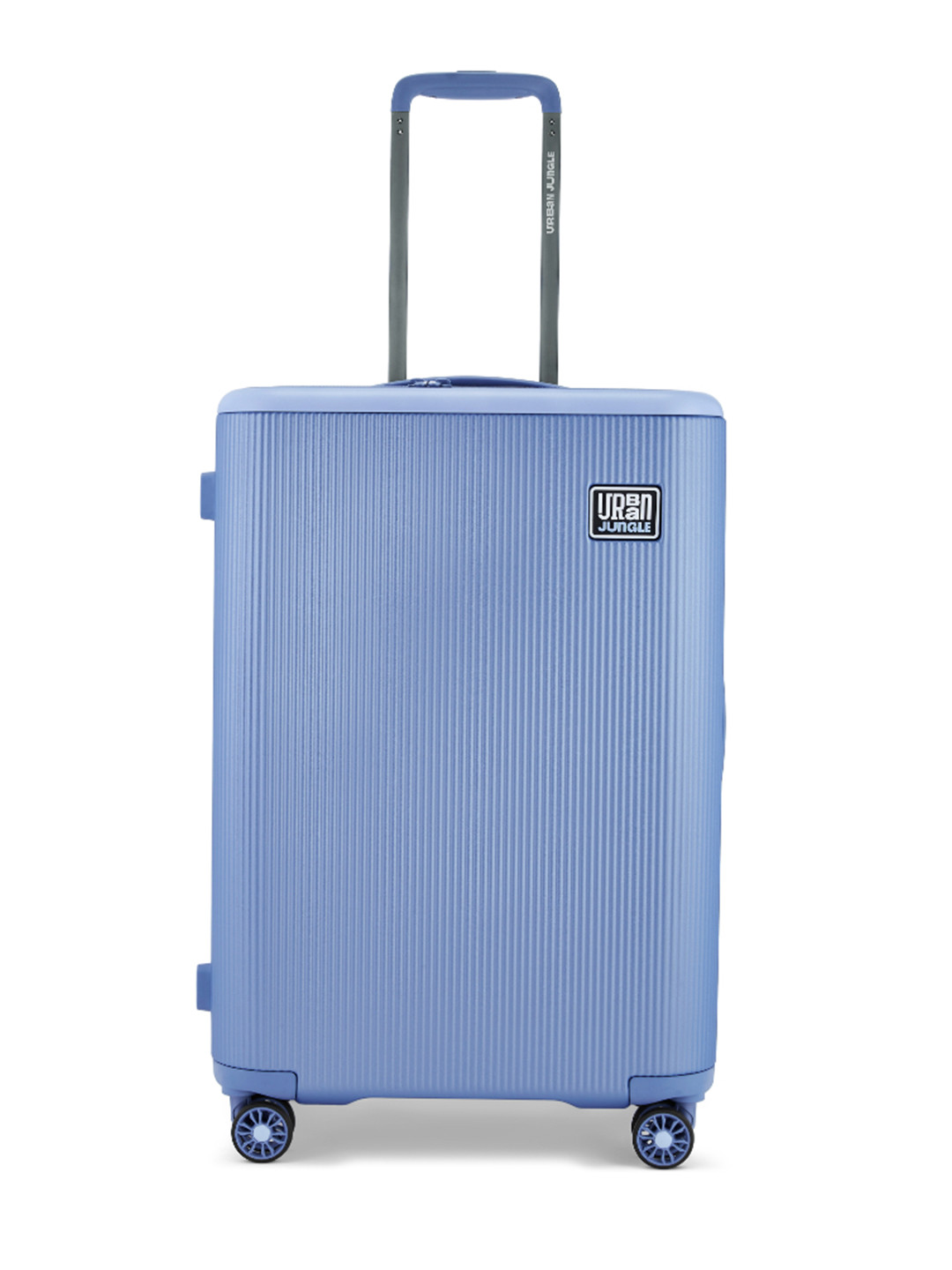 Urban Jungle By Safari Blue Light Weight Hardside Trolley Medium Polycarbonate Suitcase
