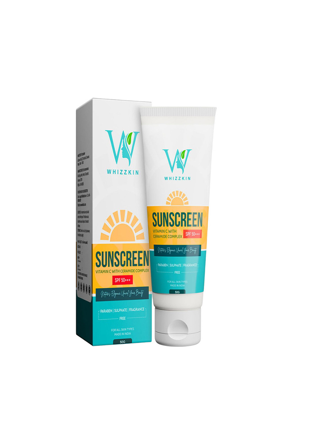 Whizzkin Vitamin C Sunscreen With Ceramide Complex SPF 50+++ - 50 g