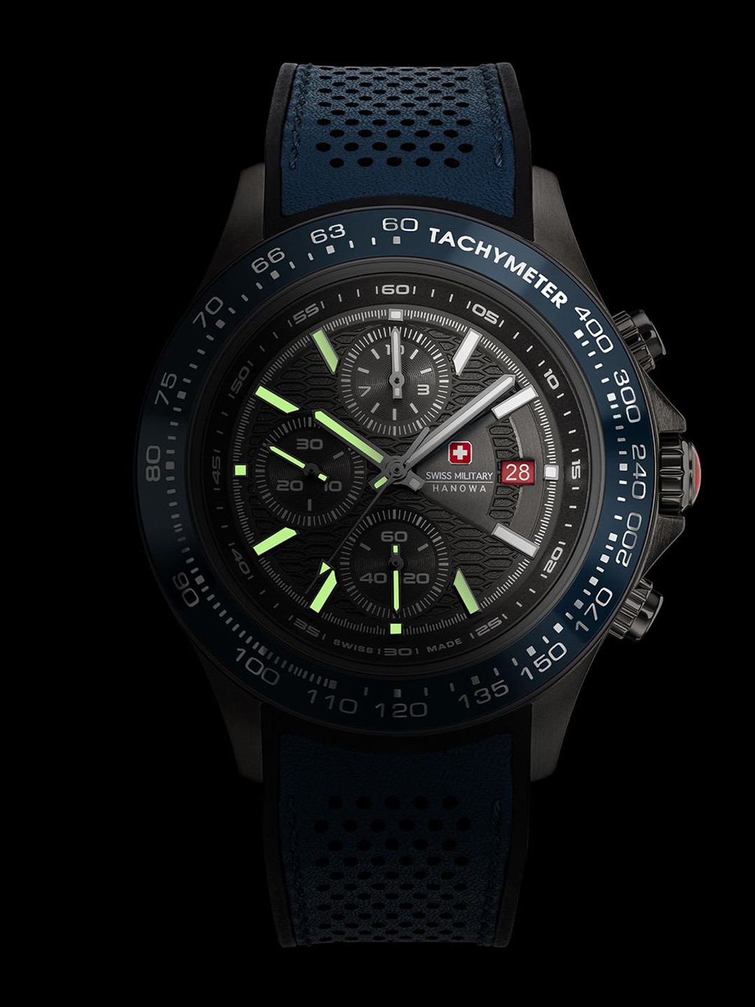 SWISS MILITARY HANOWA Men Dial & Bracelet Style Analogue Chronograph Swiss Made Watch