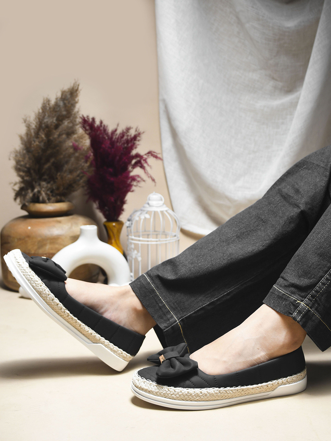 JM Looks Women Flat Embellished Open Toe Flat Espadrilles with Comfortable Sole