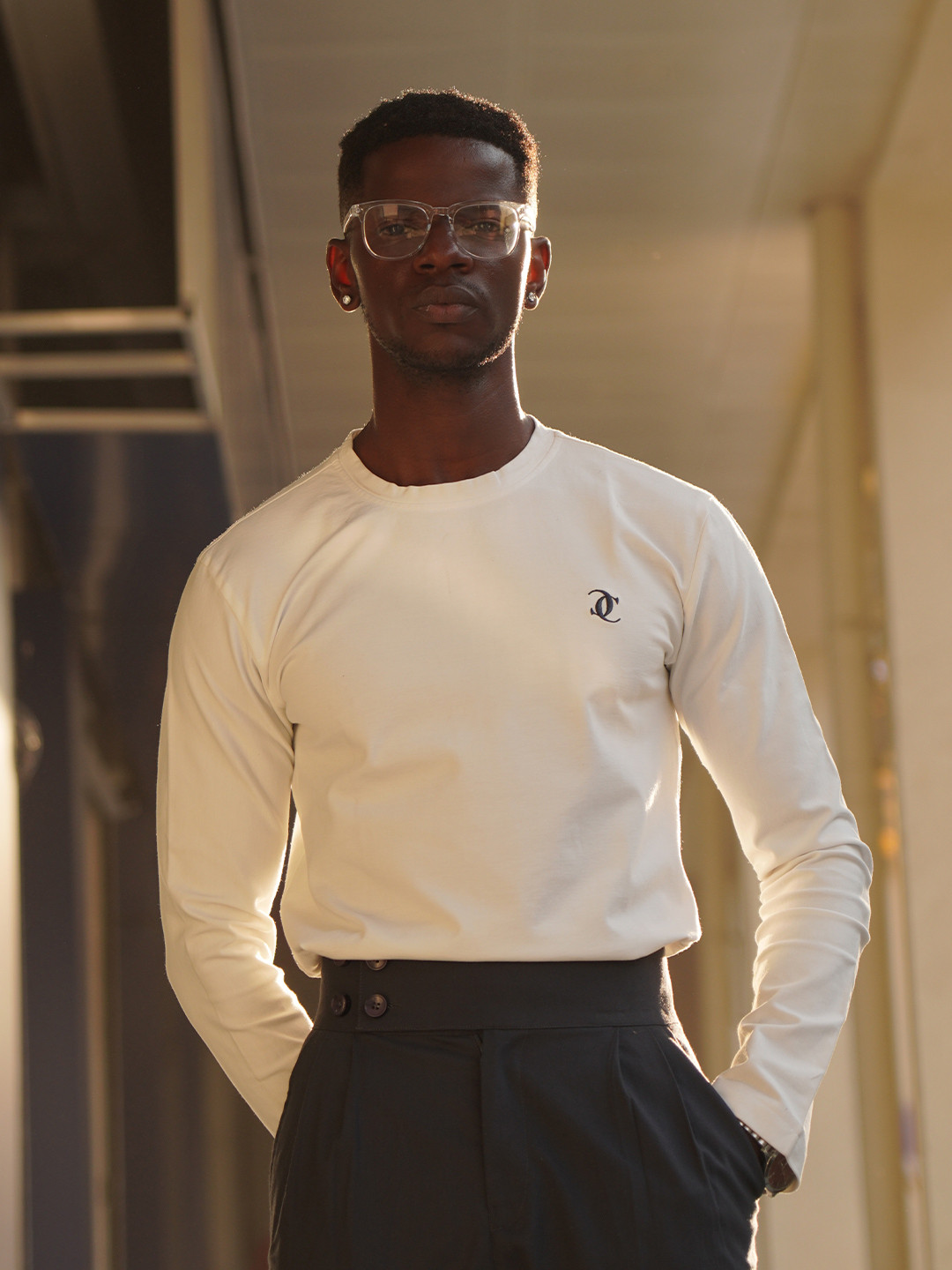 CABIN COMFY Men Solid Round Neck T-shirt