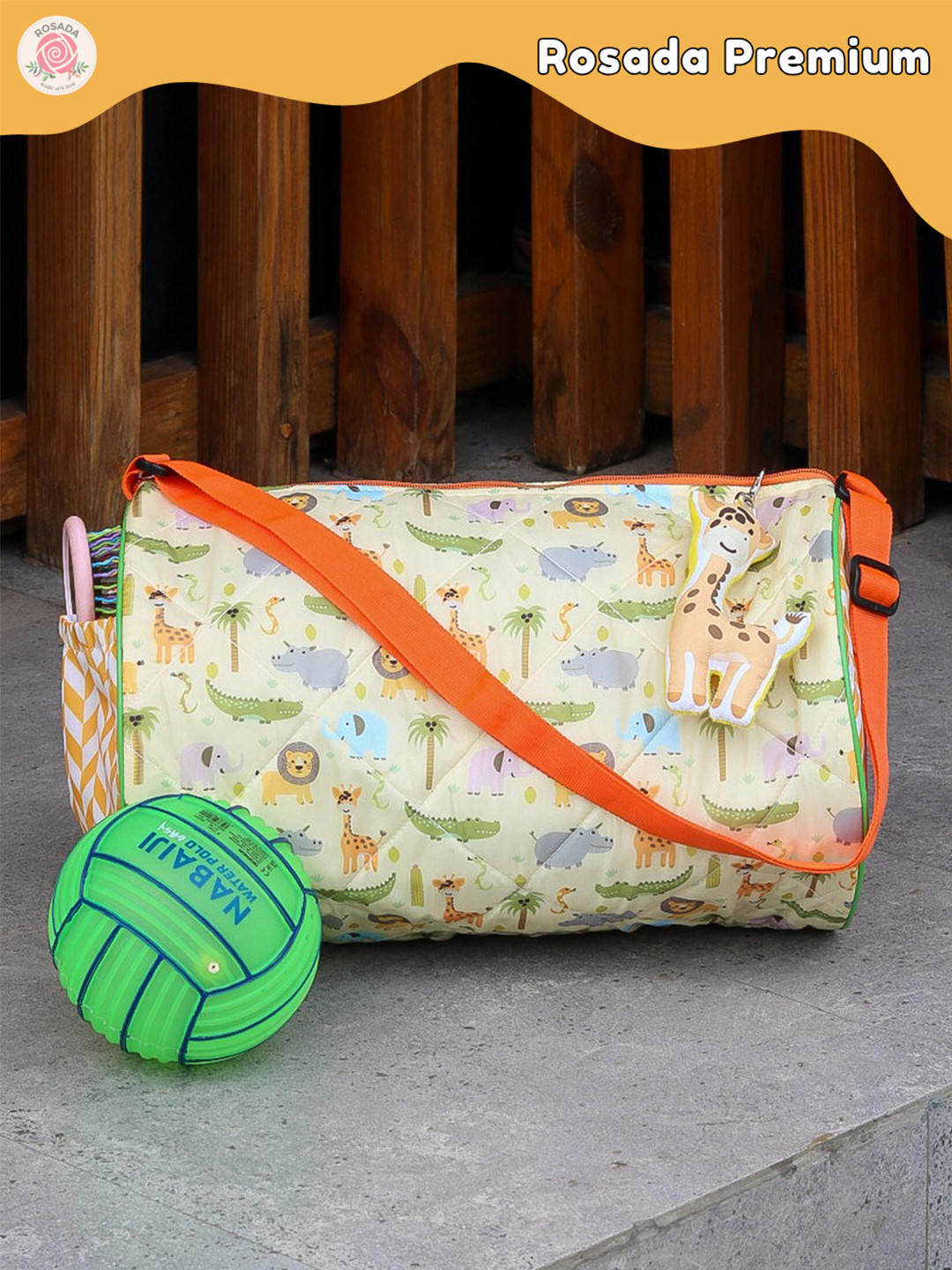 ROSADA Kids Animal Printed Duffle Bag