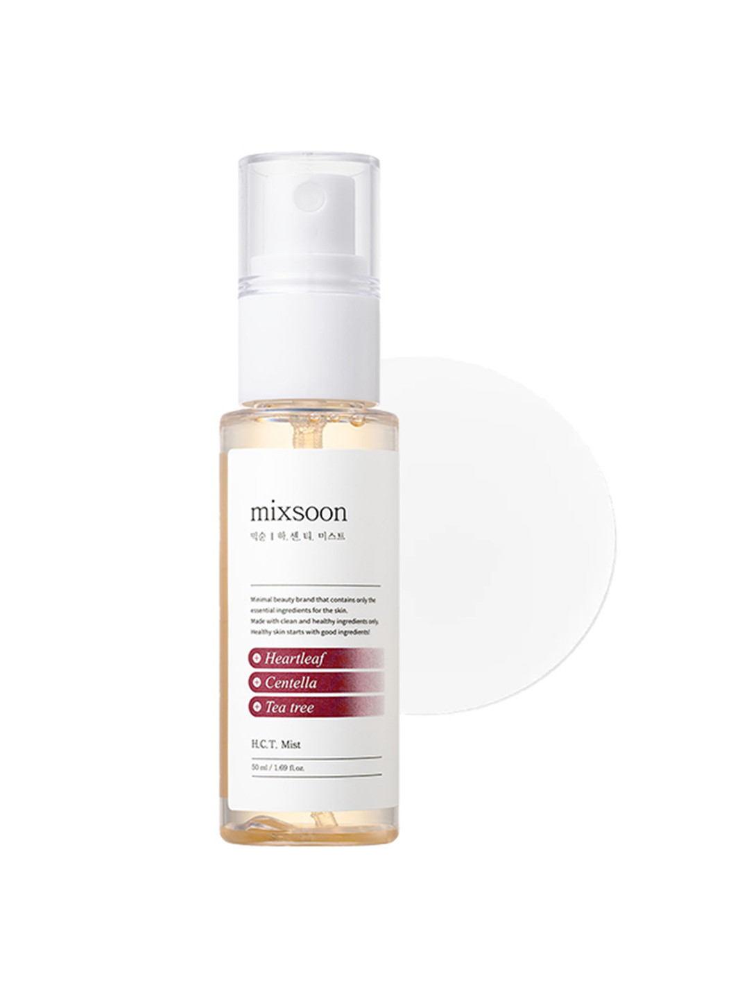 Mixsoon H.C.T. Mist with Centella Asiatica & Tea Tree for Skin Soothing - 50ml