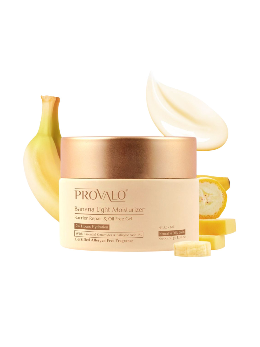 PROVALO Banana Light Moisturizer Barrier Repair Oil Free Gel- 50 g