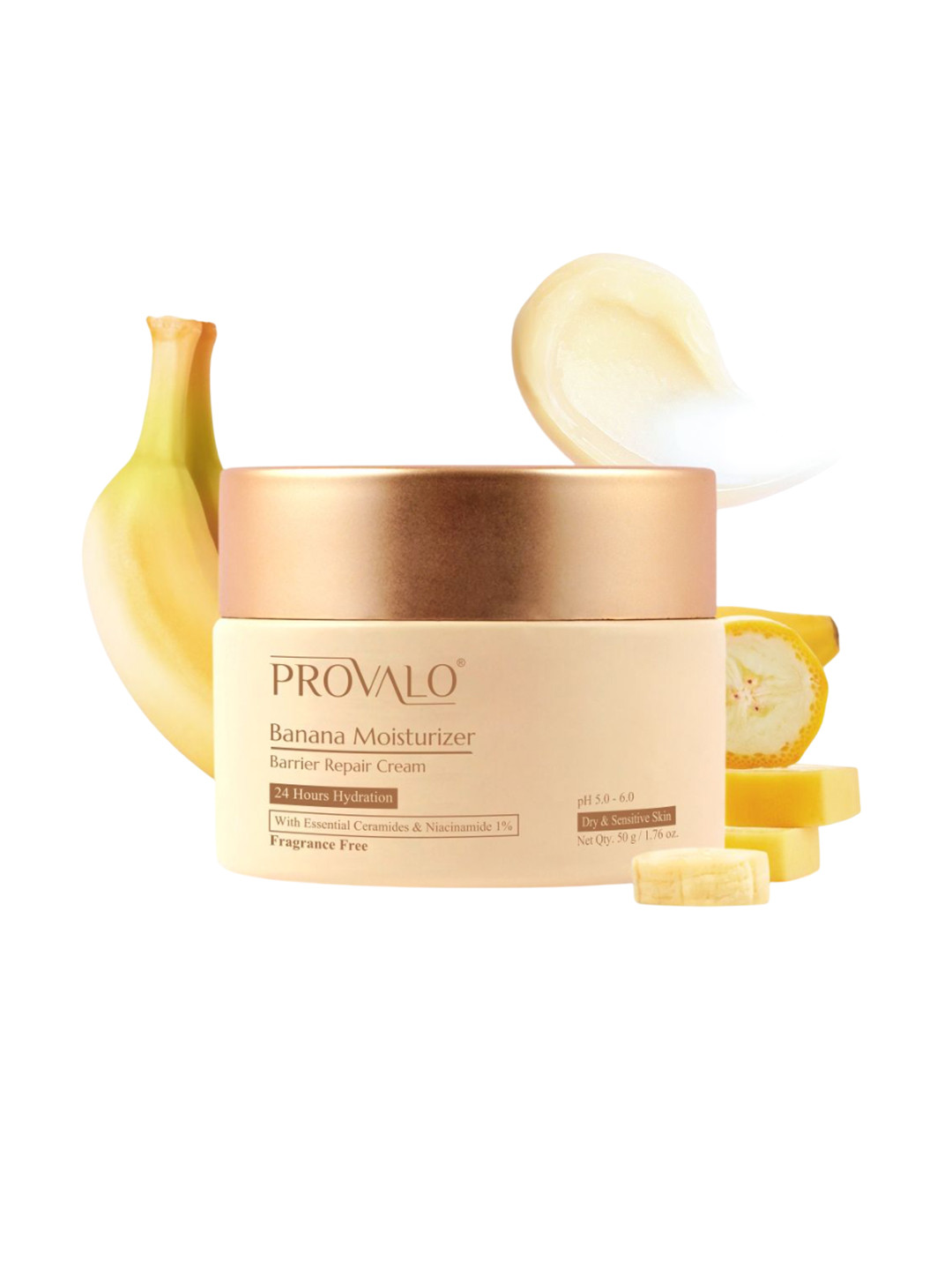 PROVALO Banana Moisturizer Barrier Repair Cream- 50 g