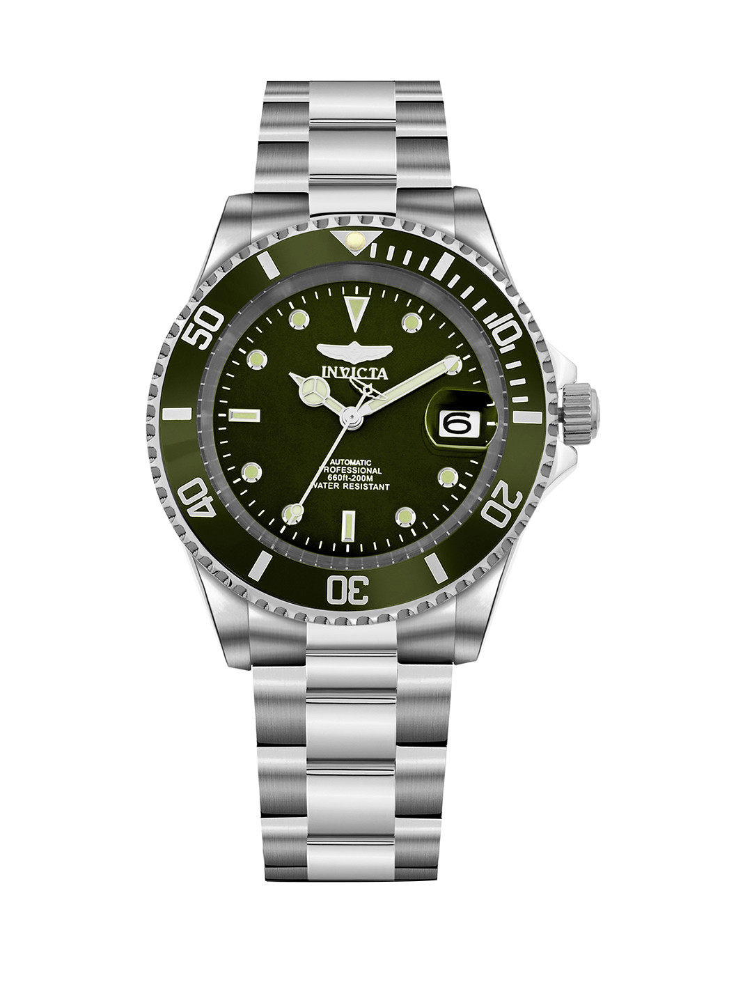 Invicta Men Round Dial & Stainless Steel Straps Analogue Automatic Watch 35690