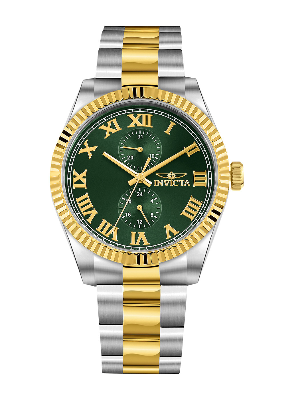 Invicta Men Dial & Stainless Steel Bracelet Style Straps Analogue Watch 47427