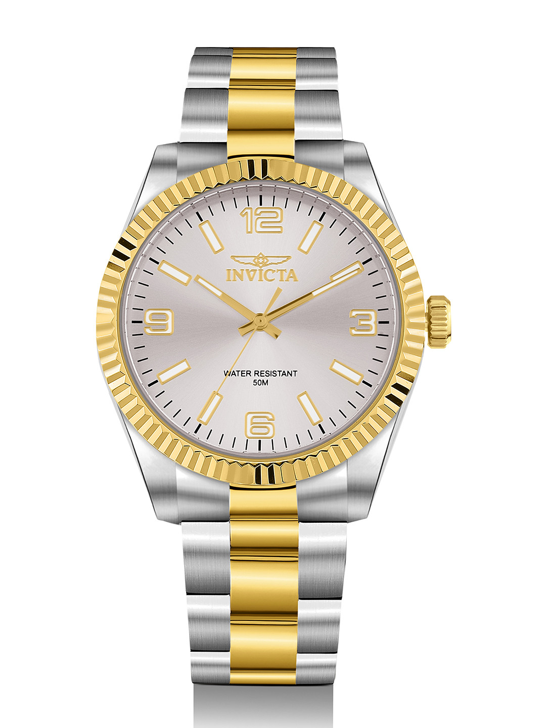 Invicta Men Round Dial & Stainless Steel Bracelet Style Straps Analogue Watch 47454