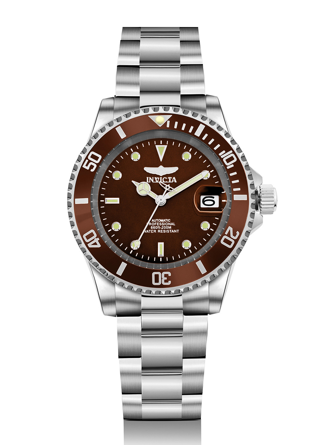 Invicta Round Dial & Stainless Steel Straps Analogue Automatic Watch 35689