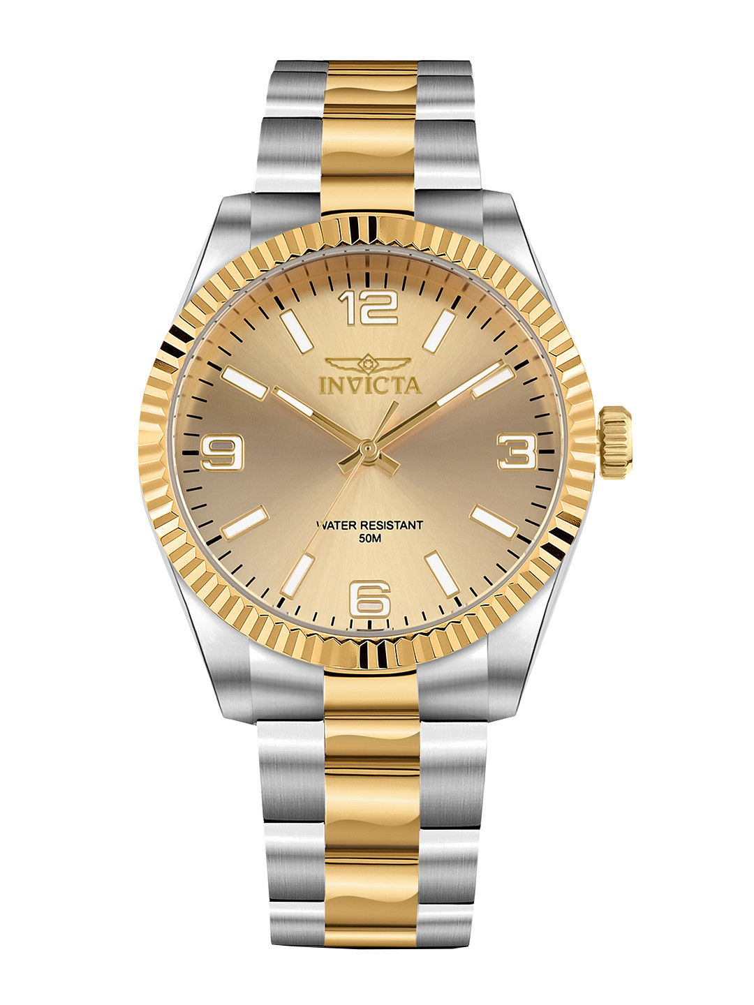 Invicta Men Round Dial & Stainless Steel Bracelet Style Straps Analogue Watch 47457