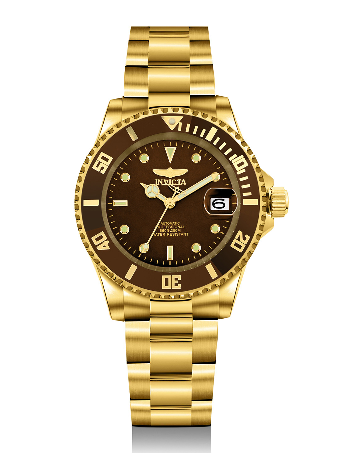 Invicta  Men Dial & Stainless Steel Bracelet Style Straps Analogue Automatic Watch 35725