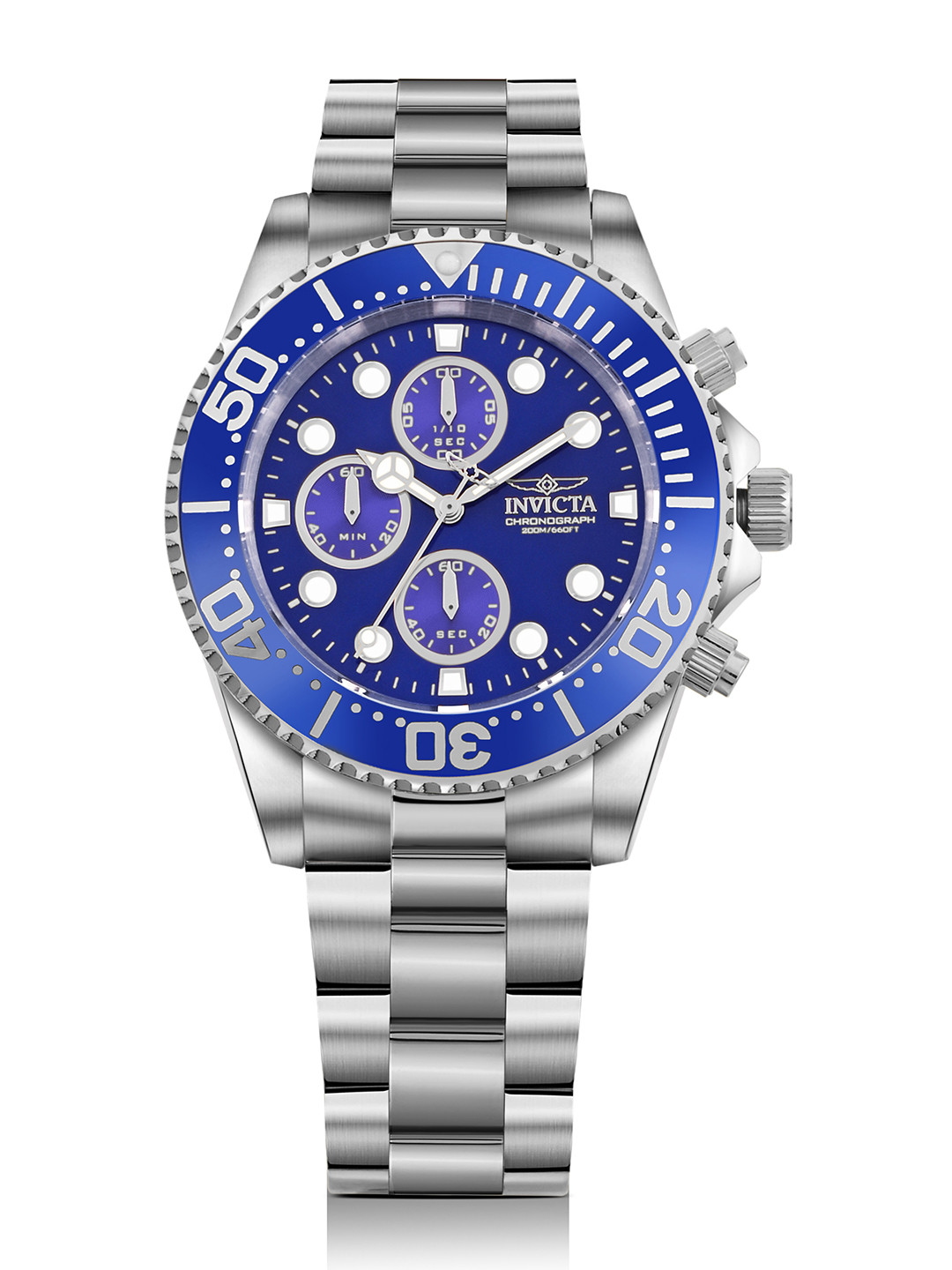 Invicta Men Dial & Stainless Steel Bracelet Style Straps Analogue Watch 1769