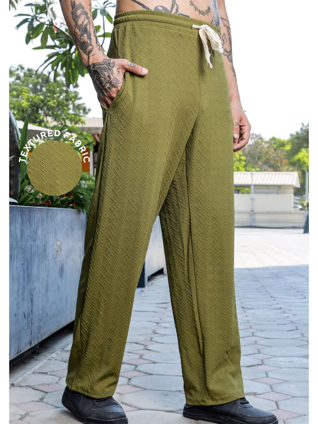 House of Koala Unisex Super Soft Textured Extra Baggy Korean Pant