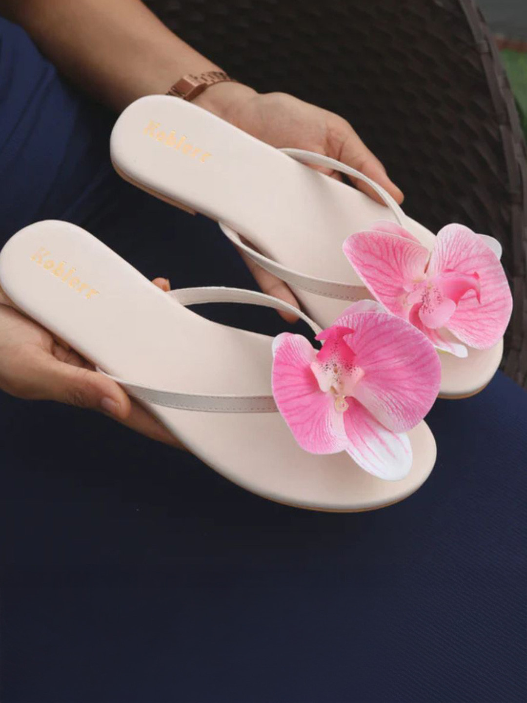 Koblerr Women Orchid Flower Flats