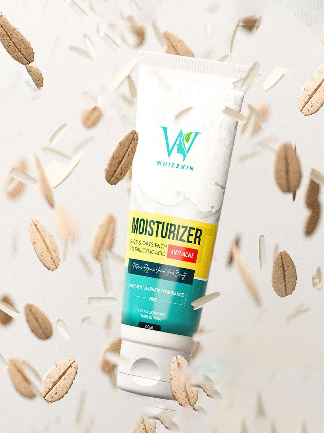 Whizzkin Acne Moisturizer With Rice Oats & 2% Salicylic Acid - 100 ml