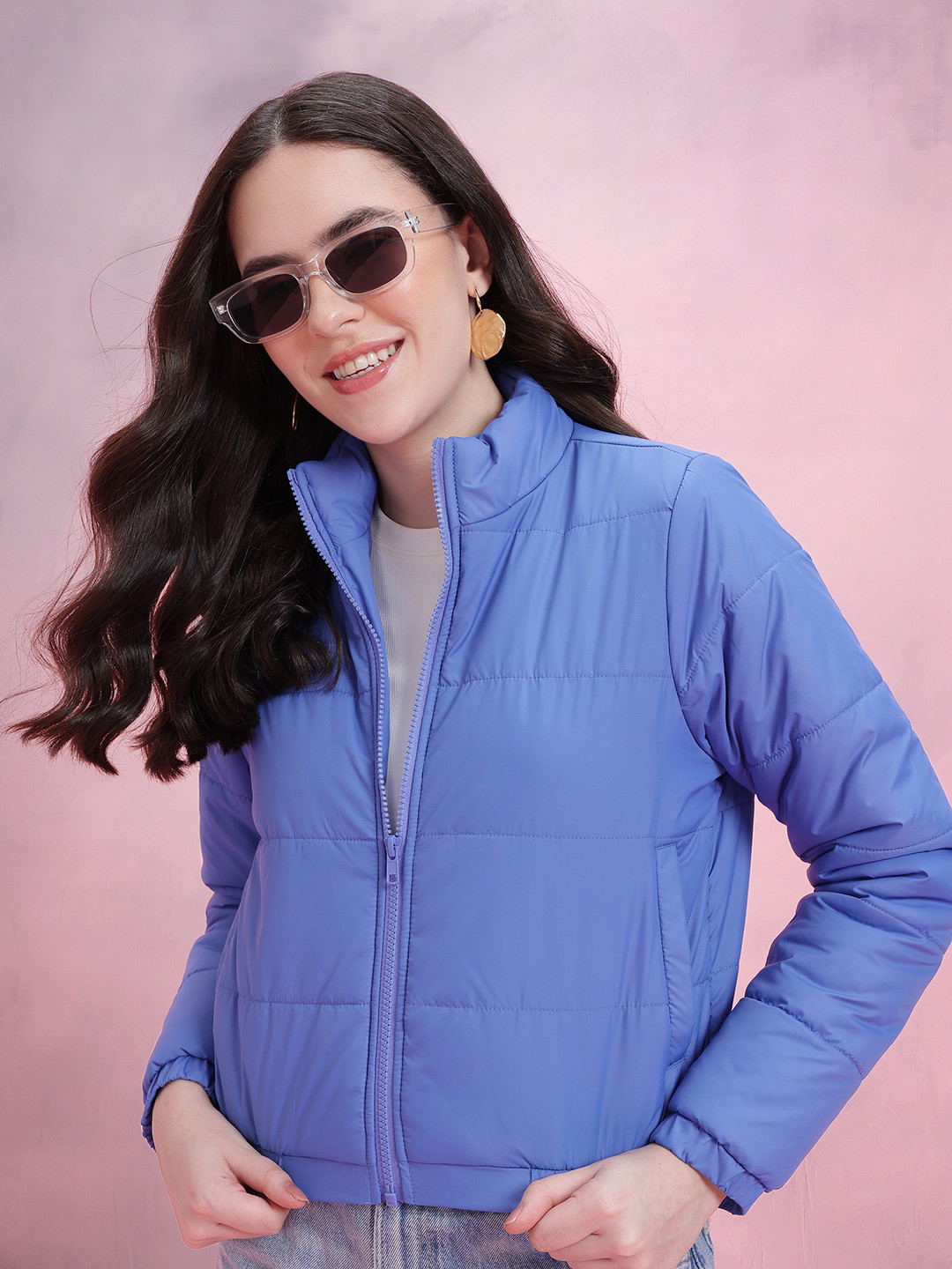 DressBerry Women Cropped Padded Jacket