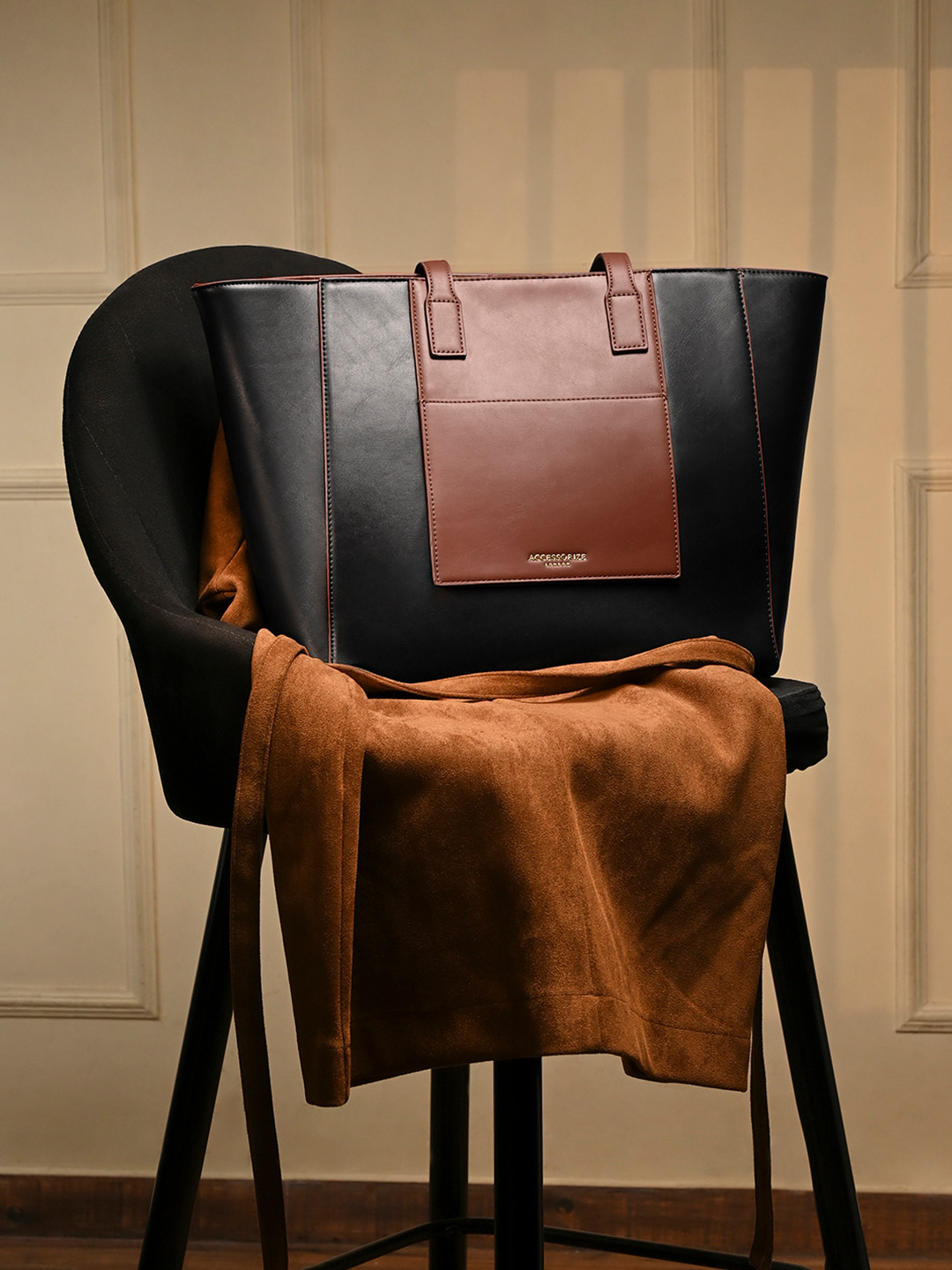 Accessorize Women Colorblock Tote Bag