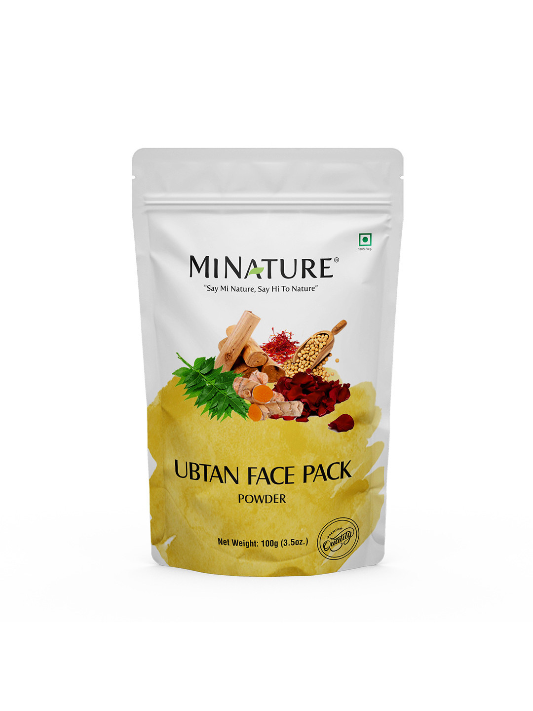 MINATURE Ubtan Pigmentation Brightens Skin Face Pack Powder- 100 g