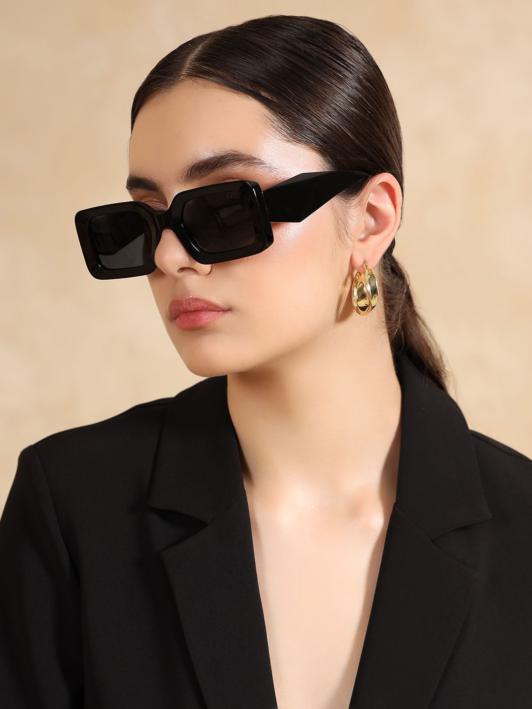 Kazo Women Rectangle Statement Sunglasses