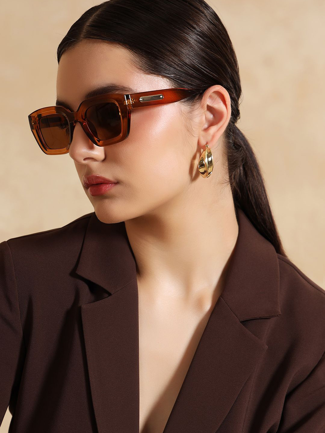 Kazo Edgy Elegance Women Square Sunglasses