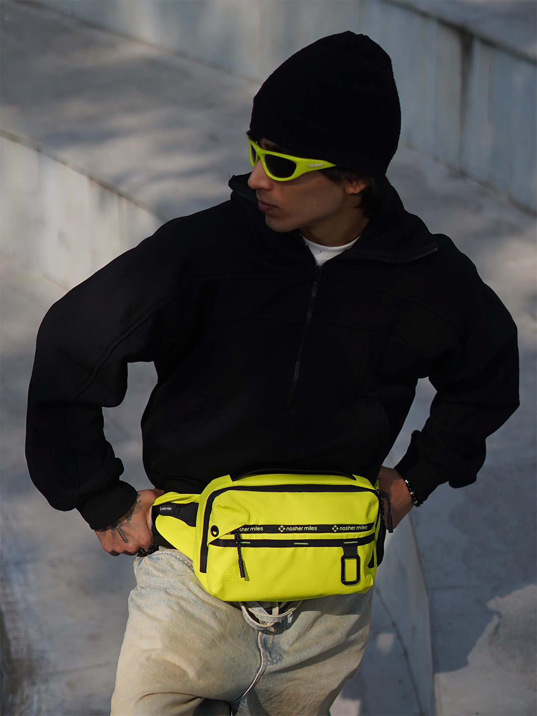 Nasher Miles Unisex Greenwich Anti-Theft Zipper Water Resistant Waist Pouch