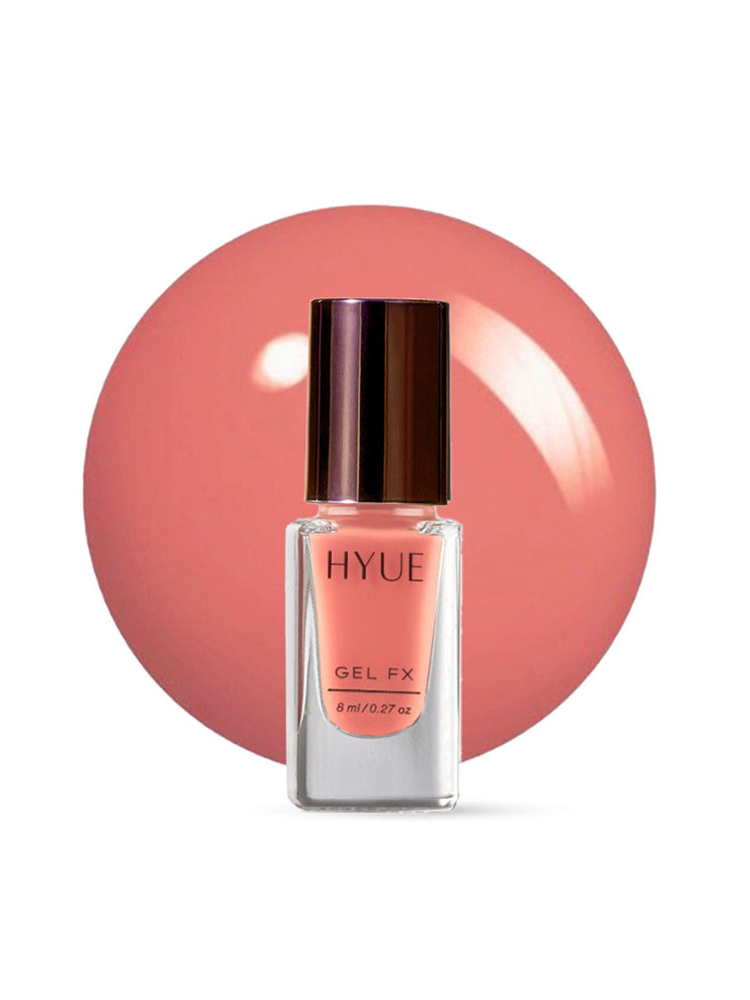 HYUE Gel FX Nail Paint Peony Quick Dry and Chip Resistant - 14 Day Long Wear- 8ml