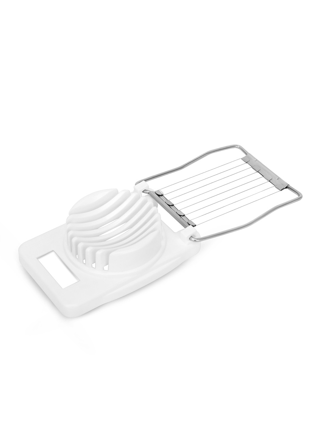 Fackelmann White Plastic and Stainless Steel Blade Egg Slicer
