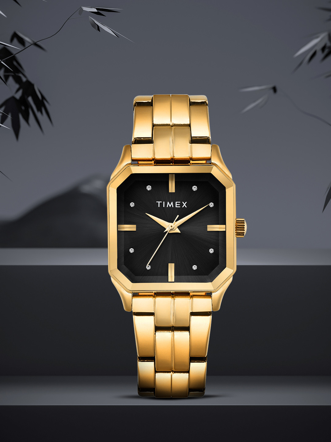 Timex Women Stainless Steel Dial & Bracelet Style Straps Analogue WatchTWEL21802