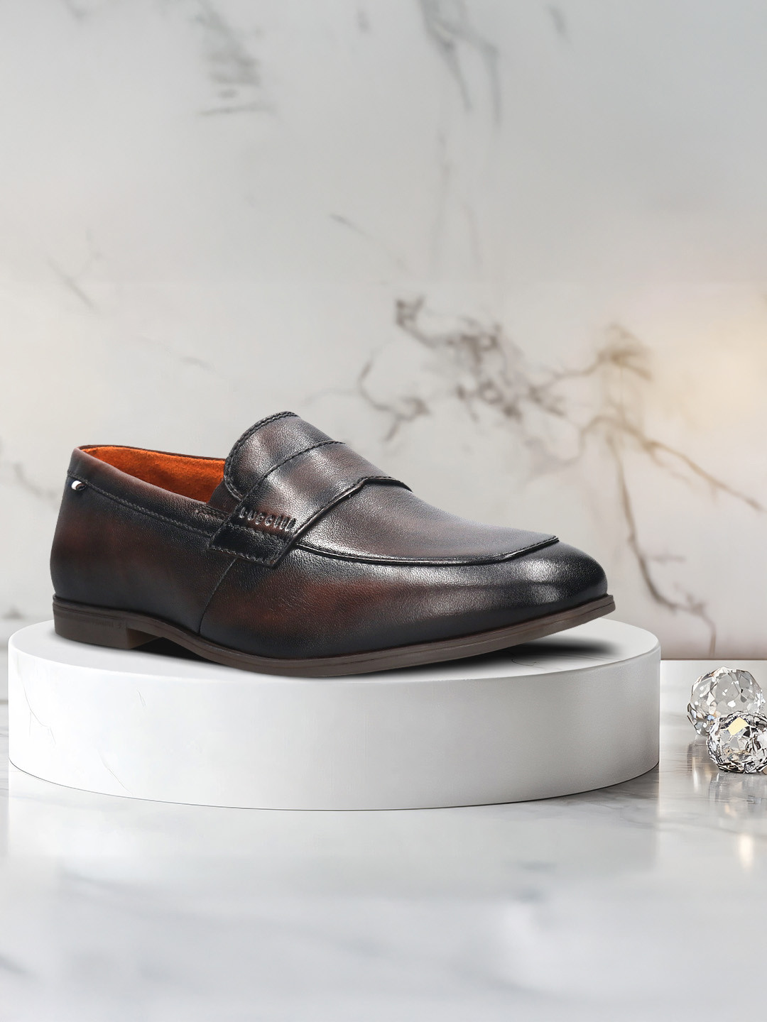 Bugatti Men Leather Slip On Formal Loafers