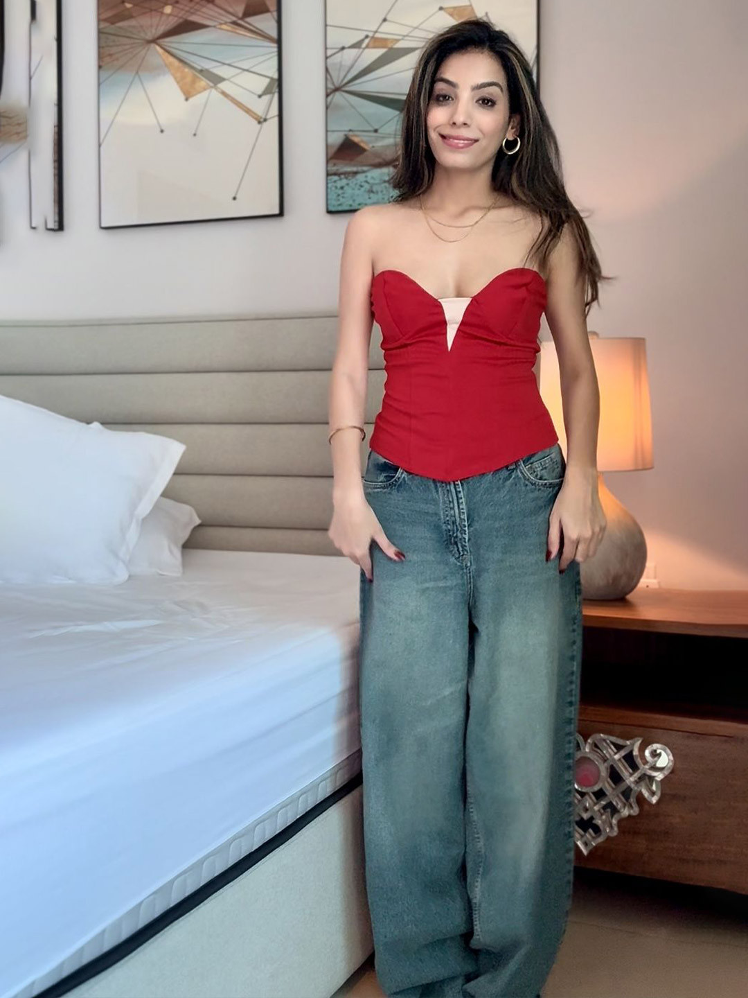 Lavaya Strapless Sweetheart Neck Party Tube Top